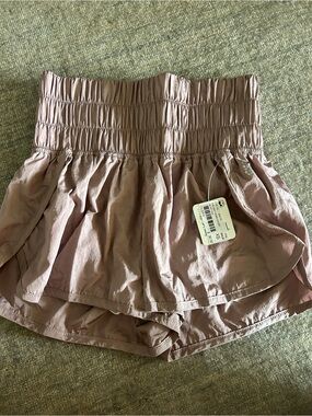 Free People High-Waist Smocked Layered Women's Shorts  - ACCEPTING OFFERS